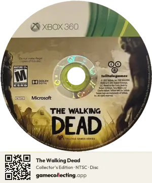 The Walking Dead Xbox 360, NTSC disc