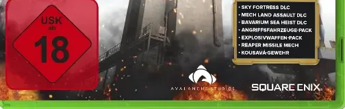 Just Cause 3, the USK square on its front