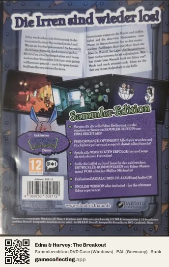 Edna & Harvey: The Breakout Computer, Germany box back