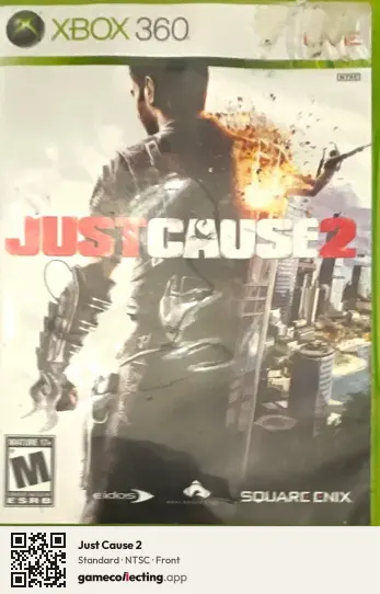 Just Cause 2 Xbox 360, NTSC box front