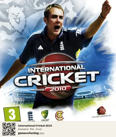 International Cricket 2010 PlayStation 3, PAL box front