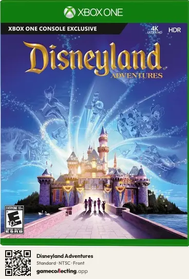 Disneyland Adventures Xbox One, NTSC box front