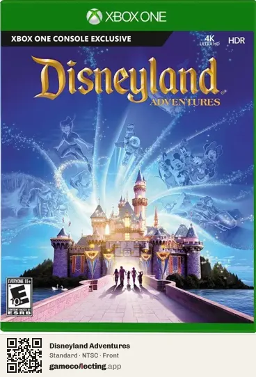 Disneyland Adventures Xbox One, NTSC box front