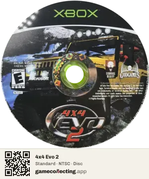 4x4 Evo 2 Xbox, NTSC disc