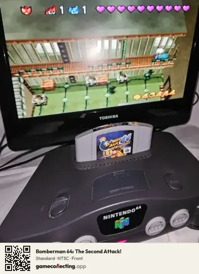 Bomberman 64: The Second Attack! Nintendo 64, NTSC box front