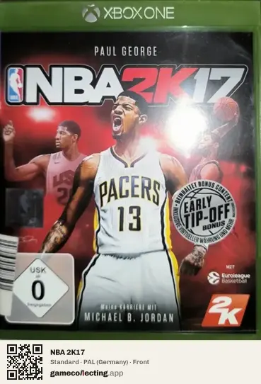 NBA 2K17 Xbox One, Germany box front