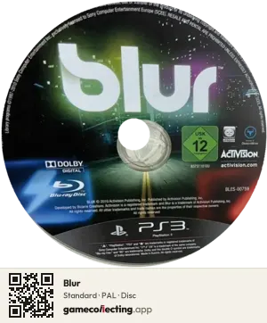 Blur PlayStation 3, PAL disc