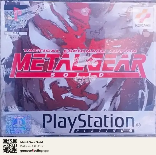 Metal Gear Solid PlayStation, PAL box front
