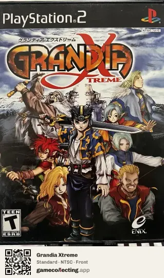 Grandia Xtreme PlayStation 2, NTSC box front