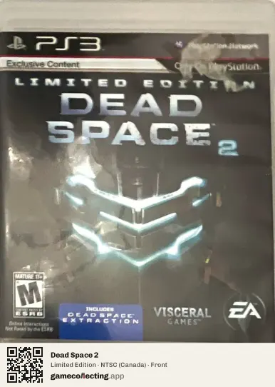 Dead Space 2 PlayStation 3, Canada box front