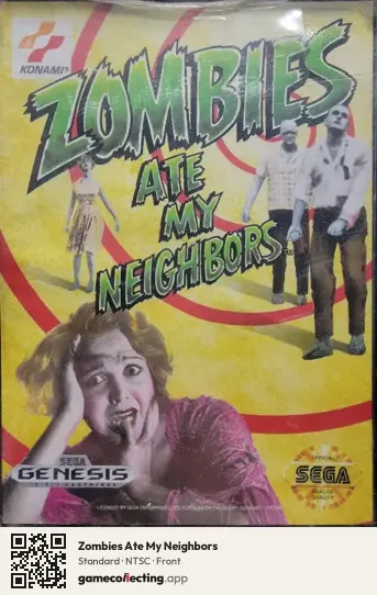 Zombies Ate My Neighbors Sega Mega Drive / Genesis, NTSC box front