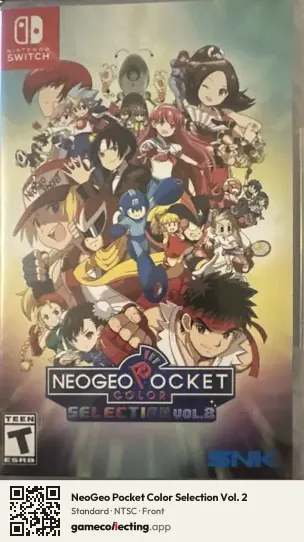 NeoGeo Pocket Color Selection Vol. 2 Nintendo Switch, NTSC box front