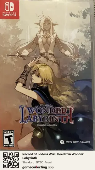 Record of Lodoss War: Deedlit in Wonder Labyrinth Nintendo Switch, NTSC box front