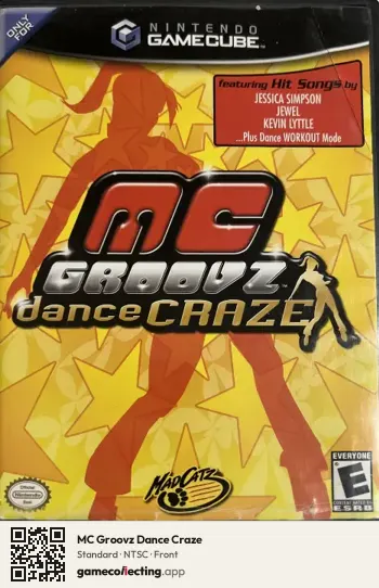 MC Groovz Dance Craze Nintendo GameCube, NTSC box front