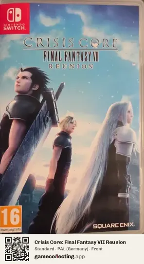 Crisis Core: Final Fantasy VII Reunion Nintendo Switch, Germany box front