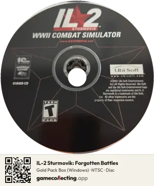 IL-2 Sturmovik: Forgotten Battles Computer, NTSC disc