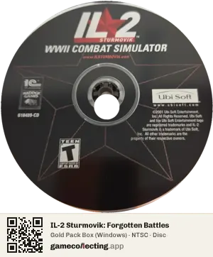 IL-2 Sturmovik: Forgotten Battles Computer, NTSC disc