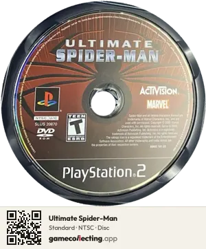 Ultimate Spider-Man PlayStation 2, NTSC disc