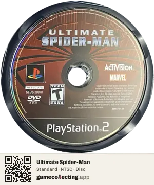 Ultimate Spider-Man PlayStation 2, NTSC disc