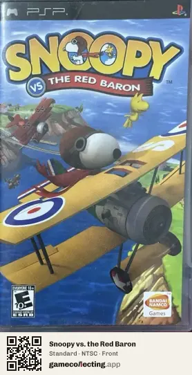 Snoopy vs. the Red Baron PlayStation Portable, NTSC box front