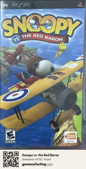 Snoopy vs. the Red Baron PlayStation Portable, NTSC box front