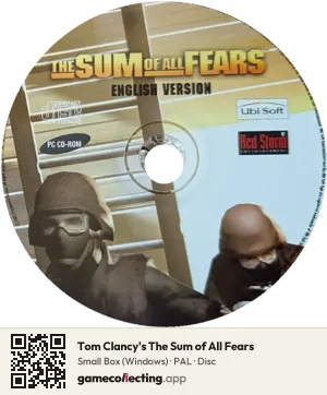 Tom Clancy's The Sum of All Fears Computer, PAL disc