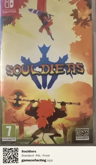 Souldiers Nintendo Switch, PAL box front