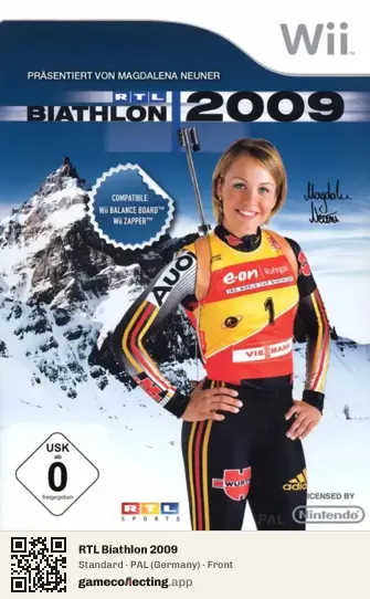 RTL Biathlon 2009 Nintendo Wii, Germany box front