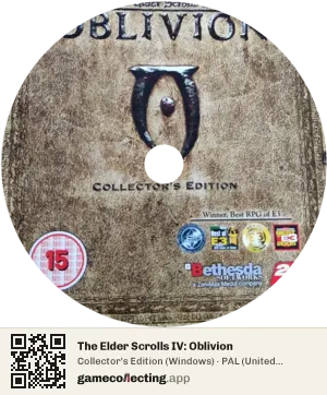 The Elder Scrolls IV: Oblivion Computer, PAL disc