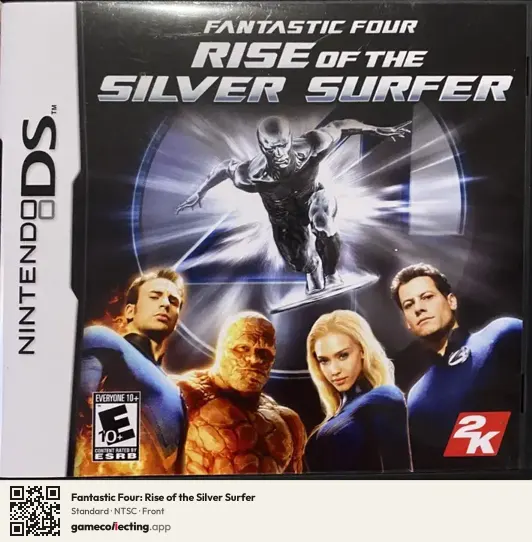 Fantastic Four: Rise of the Silver Surfer Nintendo DS, NTSC box front