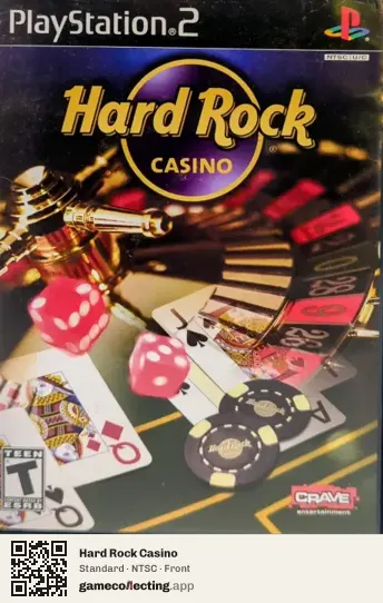 Hard Rock Casino PlayStation 2, NTSC box front