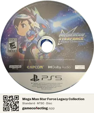 Mega Man Star Force Legacy Collection PlayStation 5, NTSC disc