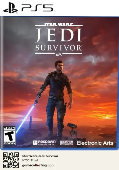 Star Wars Jedi: Survivor PlayStation 5, NTSC box front
