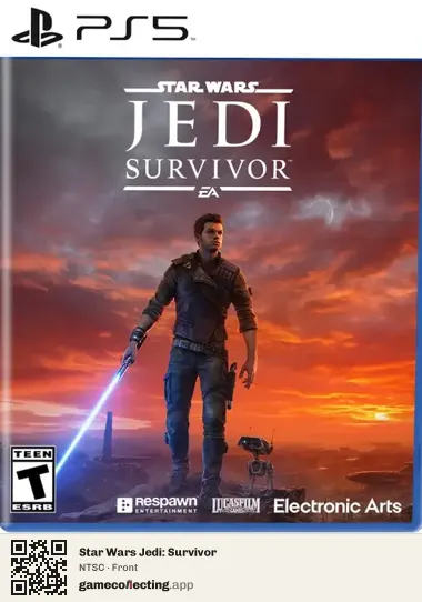 Star Wars Jedi: Survivor PlayStation 5, NTSC box front