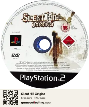 Silent Hill Origins PlayStation 2, PAL disc