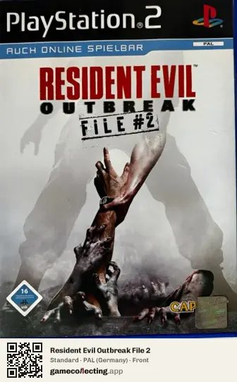Resident Evil Outbreak File 2 PlayStation 2, Germany box front