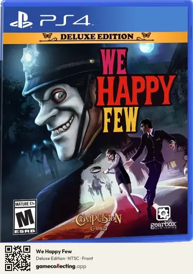We Happy Few PlayStation 4, NTSC box front