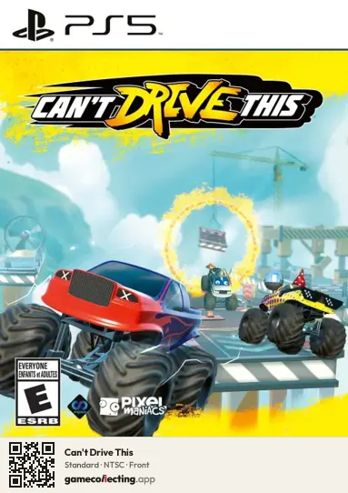 Can't Drive This PlayStation 5, NTSC box front