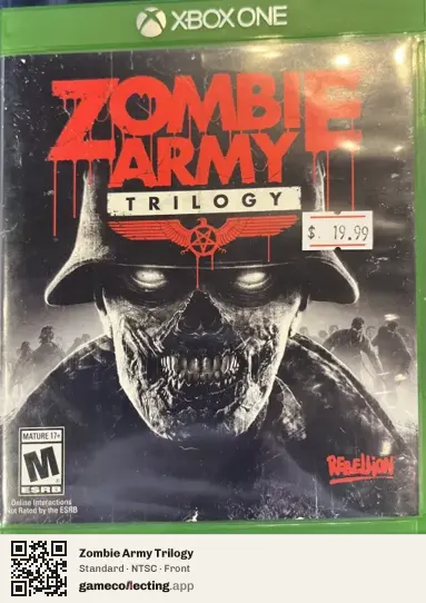 Zombie Army Trilogy Xbox One, NTSC box front