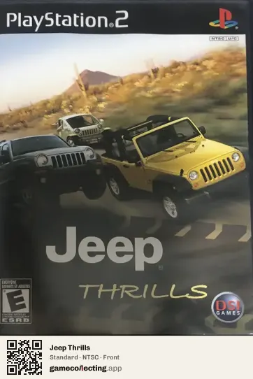 Jeep Thrills PlayStation 2, NTSC box front