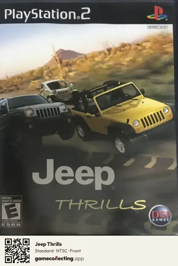 Jeep Thrills PlayStation 2, NTSC box front