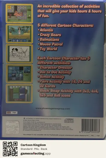 Cartoon Kingdom PlayStation 2, PAL box back