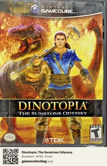 Dinotopia: The Sunstone Odyssey Nintendo GameCube, NTSC box front