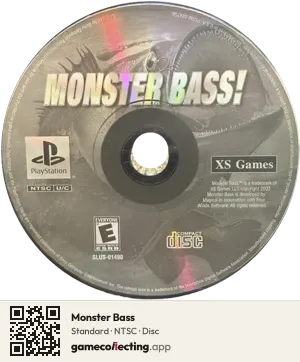 Monster Bass PlayStation, NTSC disc
