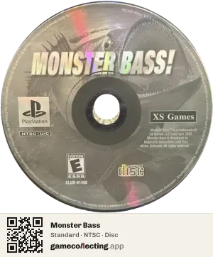 Monster Bass PlayStation, NTSC disc