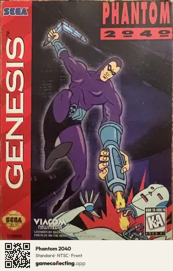 Phantom 2040 Sega Mega Drive / Genesis, NTSC box front