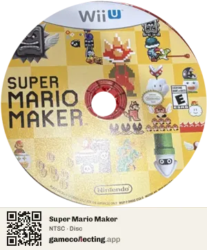 Super Mario Maker Nintendo Wii U, NTSC disc