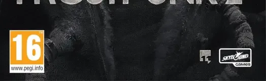 Frostpunk 2, the PEGI square on its front