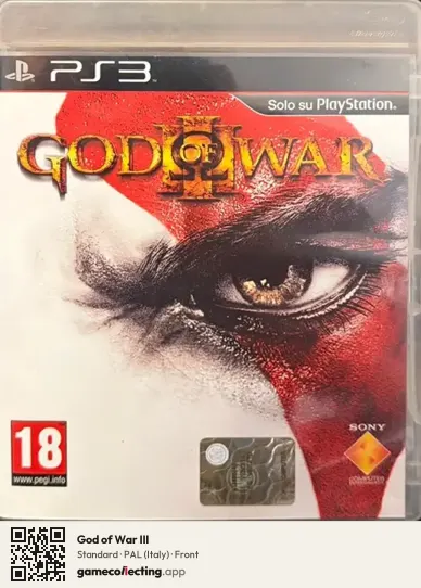 God of War III PlayStation 3, Italy box front