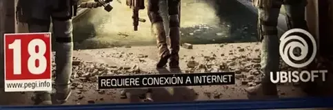 Tom Clancy's The Division 2, the PEGI square on its front